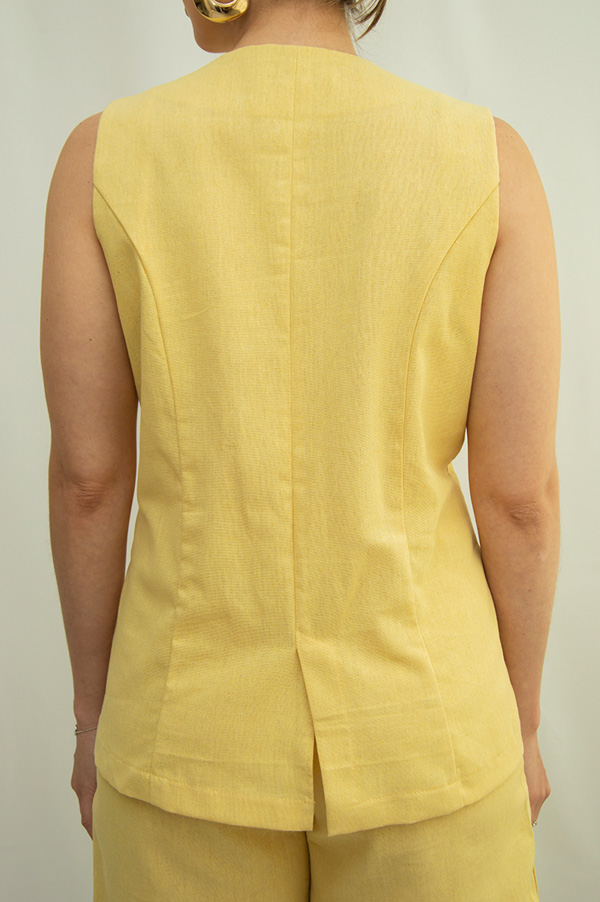 Colete Luiza Amarelo Manteiga - Imagem 3